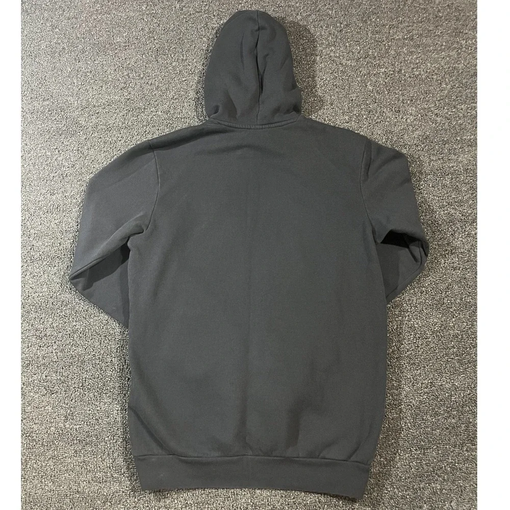 Adidas Essentials Fleece Hoodie Black White Logo Pullover Mens‎ Small S